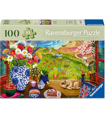 MyPuzzle Colourful Birds in the Blossom Tree - Premium 100 Piece Puzzle - MyPuzzle Special Collection by Puzzle Galaxy
