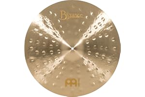 Meinl Cymbals Byzance Jazz Ride Thin 22 Zoll (Video) Schlagzeug Becken (55,88cm) B20 Bronze, Traditionelles Finish (B22JTR)