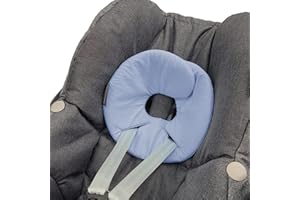 ‎BAMBINIWELT BY RAFAEL K. BAMBINIWELT Kopfstütze KOPFPOLSTER Kopfkissen für Babyschale kompatibel mit Maxi-Cosi Pebble und Pebble Plus (Baumwolle hellblau)