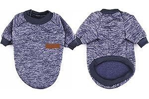 Mosucoirl Pet Cat Dog Sweater,Winter Dog Jumpers Cat Clothes Comfortable Fleece Pet Coat Costume Warm Sweater Apparel for Puppy Small Medium Dog