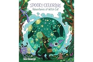 Spooky Coloring: Adventures of Witch Cat