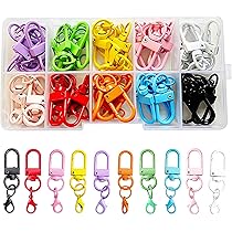 Mousqueton Pivotant XCSJ 20 Pcs Pivotantes Fermoirs Pour Homard Pivotants Pour Attache Porte Clef