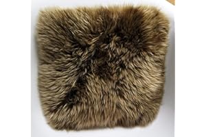 Reissner Lammfelle | NADI-30-CAP | Echtes Schaffell | hochwollig | quadratisch | 30x30cm Cappuccino