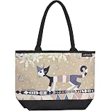 Foulard Soie Carré Rosina Wachtmeister Dolce Vita – Chat Artiste – Cache-Nez Luxe 172x42 Cm – VON LILIENFELD