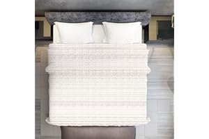 Clara Home Milano Copriletto Estivo Millerighe Traspirante Fantasie Moderne Colori Luminosi, 100% Made in Italy (Matrimoniale 2 Piazze, Stone Beige)