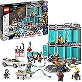 LEGO 76216 Marvel Iron Man Armory Buildable Toy, Avengers Gift 7 Plus Year Old Kids, Boys & Girls With MK3, MK25 And MK85 Sui