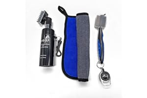 HH-GOLF Golf Club Cleaning Kit, Including Golf Cleaner Brush With Water Spray & Microfiber towel, Dual Sided Club Cleaning Brush with Groove Cleaner
