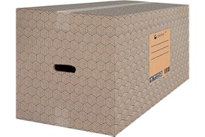 packer PRO Pack 10 Cajas Carton Mudanza y Almacenaje Ultra Resistentes con Asas 60x40x40cm