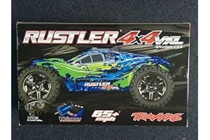 Traxxas 67076-4 Rustler 4x4 BRUSHLESS Stadium Truck VXL 2.4GHz Grün-Blau