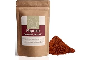 ‎JKR SPICES JKR Spices 500g Smoked Paprika Scharf | Feines geräuchertes Paprikapulver scharf | Pikante Paprika Geräuchert | Paprikapulver Geräuchert im wiederverschließbaren Doypack