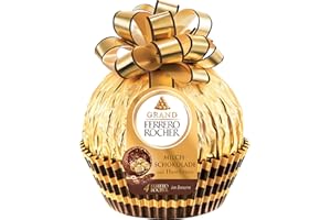 ‎FERRERO Grand Ferrero Rocher weihnachtliche Milch-Schokoladen-Praline mit Haselnuss 240g