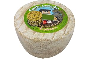 TU DESPENSA EN LA WEB Queso de Oveja Curado del Pirineo Navarro Santa Leokadia - Elaborado con Leche cruda de Oveja - Elaboración Artesanal - Peso Aproximado 1150 - 1200 gramos