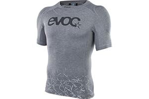 EVOC ENDURO SHIRT koszulka ochronna na wycieczki enduro i do sportów sportowych (rozmiary: S, M, L, XL, zdejmowany ochraniacz na ramiona, antypoślizgowa struktura silikonowa, hamuje zapachy), carbon