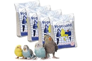 KIESKÖNIG 25 kg Vogelsand Naturweiss mit Kalk u. Anis (5 x 5 kg) hygienisch + keimfrei in Bester Qualität