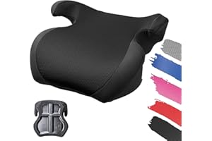 WALSER Seggiolino per Bambini Lino, rialzo auto per bambini nero, seggiolino auto testato ECE 44/04, seggiolino auto 15 36 kg, seggiolino per auto, seggiolino auto per bambini 38x41,5x18 cm