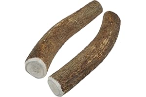 KIRA & GARA Kira&Gara® Pack de 2 Unidades Asta de Ciervo Natural para Perros - Tamaño M (70-100gr) – Mordedor 100% Natural, Hueso para Salud Dental Óptima, Juguete Duradero, Alternativa Saludable