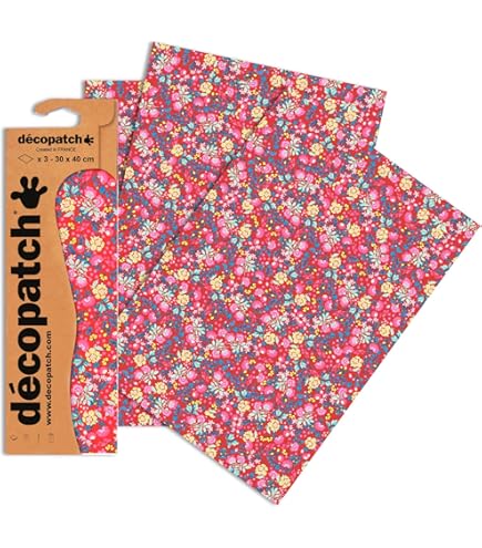 Carta Decopatch 3 Fogli 30x40 Cm - Per Decorazione Fai Da Te, Personalizzazione Oggetti, Hobby Creativi - Foto 9