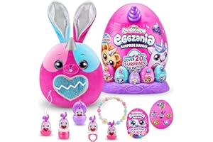 Rainbocorns Eggzania Surprise Mania, Bunnycorn Whipper The Bunny Animale di Peluches da Collezione a Sorpresa, Colore, Medium, 9258A-S002