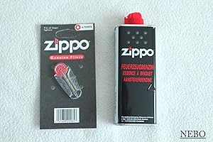 1 x Original zippo à essence zippo lot de 1 lot de 6 pierres à feu /