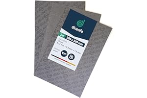 diconfa Elring Abil N Sealing Paper DIN A4 Set of 3 x 0.25 mm 0.5 mm 1.0 mm Oil/Petrol Resistant Universal Sealing Material for Cars Cars Motorcycles Scooters Oldtimer Machines