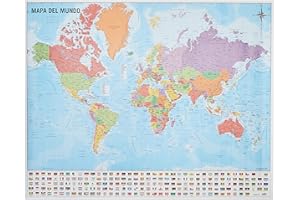 Grupo Erik Editores Mini póster Mapa del Mundo 40 x 50 150 gr