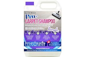 Pro-Kleen Pro+ Carpet and Upholstery Cleaning Solution Shampoo – 4 in 1 Concentrate – Suitable for All Machines 5L (Lavender)