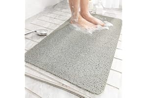 ROIMOE Duschmatte rutschfest, PVC-Luffa Badewannenmatte Komfort Sicherheits Duschmatten Massage Anti-Rutschmatte für Badewanne und Nassbereiche Schnell Trocknend Leichte Reinigung (100 x 40 cm)