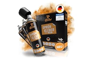 [Neu 2023] JPs Deal® Sprühkleber extra Stark 3x500ml - Mit Mischkugel und Ventil zum Verstellen - Klebespray für Schaumstoff, Filz, Textil, Watte etc.