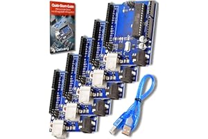 AZDelivery 5 x Compatible with ATmega328P Compatible with ATmega16U2 8-bit Microcontroller Board including E-book!