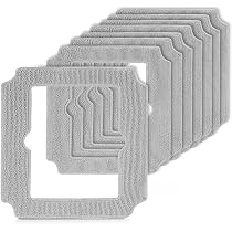 10 Panni Di Ricambio In Microfibra Per Robot Pulitore Vetri Ecovacs Winbot W1 Pro, W1, W2 Omni E W2 – Lavabili E Riutilizzabili - 2