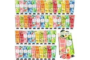 ‎YUEONEWIN Handcreme Geschenkset, 50 Pack Handcreme| Weihnachtsgeschenke| Mini Handlotion in Großpackung| Hände Fuß Feuchtigkeitscreme für Trockene und Rissige Händ| Kleine Geschenk für Frauen, Geburtstags