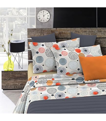 Set Di Lenzuola POPY Grigio Per Letto Singolo 90x200 - Cotone E Poliestere, Morbidissimo! - Foto 9