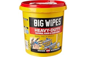 Big Wipes 2427-4 X 4-Pulgadas De Altas Prestaciones De Limpieza Toallitas (Paquete De 240)
