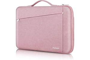 Ferkurn Chromebook Case 11 11.6 12 Inch Laptop Sleeve Case for Microsoft Surface Pro 9 8 7,Laptop Go 12.4,Samsung Chromebook 4,iPad Pro 12.9,Acer Spin 311,ASUS,HP,Lenovo, Tablet Bag with Handle, Pink