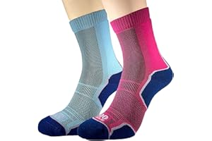 1000 Mile Unisex granatowy/fioletowy -Lm (6-8) MILE TREK TWIN PACK GRANATOWY FIOLETOWY 2270N LM 6 8 DAMSKI, granatowy/fioletowy, damski średni UK 6-8,5