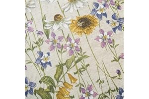 Manifattura Tessile Tovaglia Antimacchia Cotone Resinato Liquidproof - Camomilla, Rettangolare x6 180