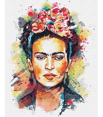 Awesocrafts Kit de peinture par numéros - Portrait d'Adele Bloch Bauer par Gustav Klimt - Peinture pour adultes et enfants - 40,6 x 50,8 cm - Encadré ou non ((Adele, sans cadre