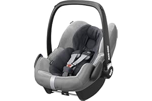 Maxi-Cosi Pebble Pro/Plus/Rock Car Seat Summer Cover, Fresh Grey. Lightweight Towelling Protective Seat Cover for Your Infant Carrier (Car Seat Sold Separately)