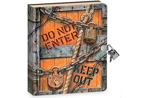 Peaceable Kingdom Geheimes Tagebuch - Streng geheim - 200 Seiten mit Schloss und Schlüssel - Größe 160mm x 140mm