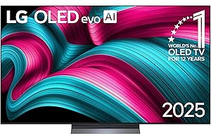 LG OLED65C54LA TV 65 Zoll (165 cm) 4K OLED evo AI TV (α9 Gen8 4K AI Prozessor, webOS 25, 120Hz (VRR bis zu 144Hz)) [Modelljahr 2025] [Energieklasse F]