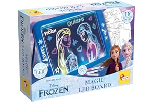 LISCIANIGIOCHI Lisciani Disney Official – Frozen Magic Led Board – Frozen Universum – Elsa i Anna – rozmiar 43 x 27 cm – wielokolorowa – z magicznym filcem – wspiera kreatywność i wyobraźnię
