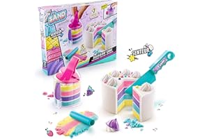 Canal Toys- So Sand DIY Kit de Sable Magique-Rainbow Cake-Gâteau Arc en Ciel-SDD 036, 033, Multicouleurs