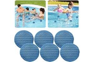BlyeMichdi 6 Stück Hot Tub Pool Scum Absorber, 10cm Whirlpool Scum Absorber, Wiederverwendbarer Ölabsorbierender Schwamm zur Beseitigung von Schwammbällen für Schwimmbad und Spa, Whirlpool Zubehör