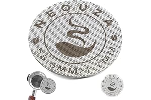 ‎NEOUZA NEOUZA Krążek do espresso, 58,5 mm, wielokrotnego użytku, 1,7 mm, grubość 150 μm, stal nierdzewna, profesjonalny, dla baristy, filtr do kawy, siatka, do kolby, portafilter