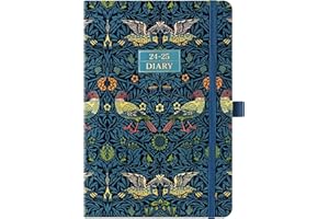 Kamaking Academic Diary 2024-2025 - Diary 2024-2025 from August 2024 - July 2025, Academic Diary 2024-2025 Week to View with Pen Loop, 21.5 x15.5 x1.5 cm