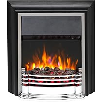 Dimplex Detroit Deluxe Optiflame Freestanding Fire, Electric Fireplace with  LED Flame Effect, Variable Flame Brightness, Real Coal or White Pebble Fuel  Beds and Adjustable 2kW Heater : Amazon.co.uk: DIY u0026 Tools