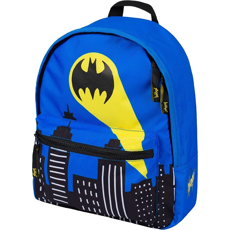 Batman Rage 3D-Rucksack In Blau – Vorschulrucksack Mit Relief, Hauptfach & Seitentaschen, 31x26x11 Cm