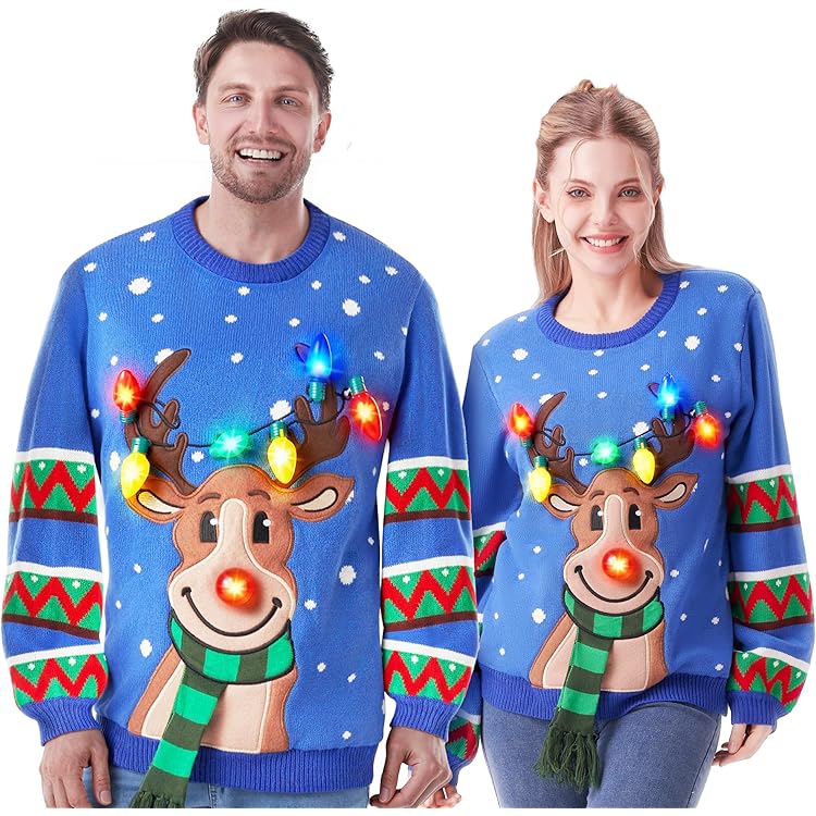 Pull Moche Noel Famille Pull Noël Famille Sweat Noel Famille Femme Enfant Fille Garcon Pull De Noël Renne Homme Drole Pull De Noel Cerf Rigolo Moches Femmes Ugly Christmas Jumper Pullover Sweat Shirt