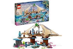 LEGO 75578 Avatar La Maison du Récif de Metkayina, Jouet avec Village, Canoë, Pandora, Minifigurines Neytiri et Tonowari, Film Avatar : La Voie de l'eau