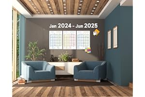 ‎WEEKVIEW weekview 18-Monats-Wandplaner Januar 24 - Juni 25 (3xA2h), KW-optimiert